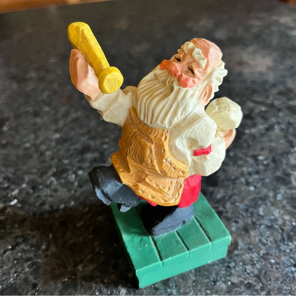 David Frykman Santa Crafted Figurine Baseball Ball Bat